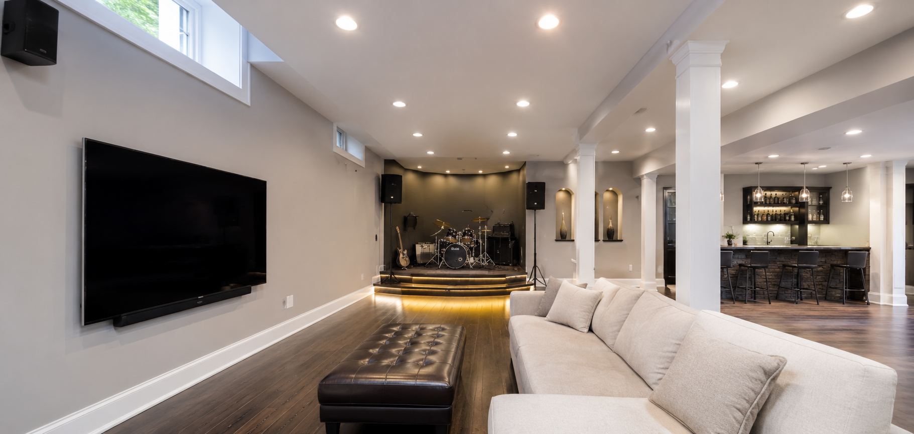 Premium Basement Transformation (After)
