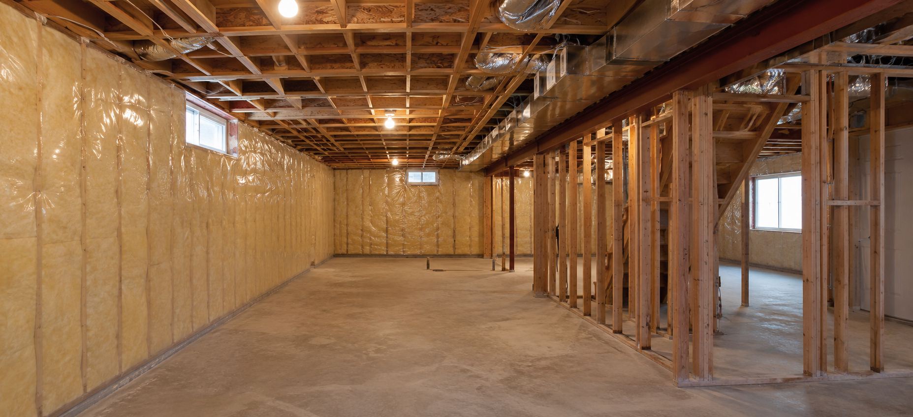 Unfinished Basement Potential (Before)