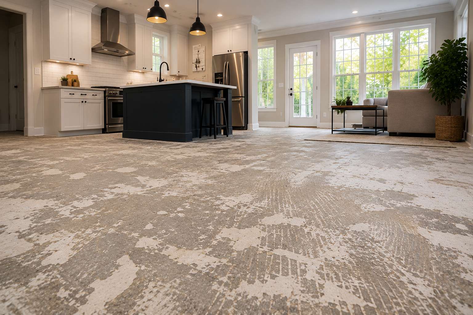 Worn/Outdated Floors (Before)